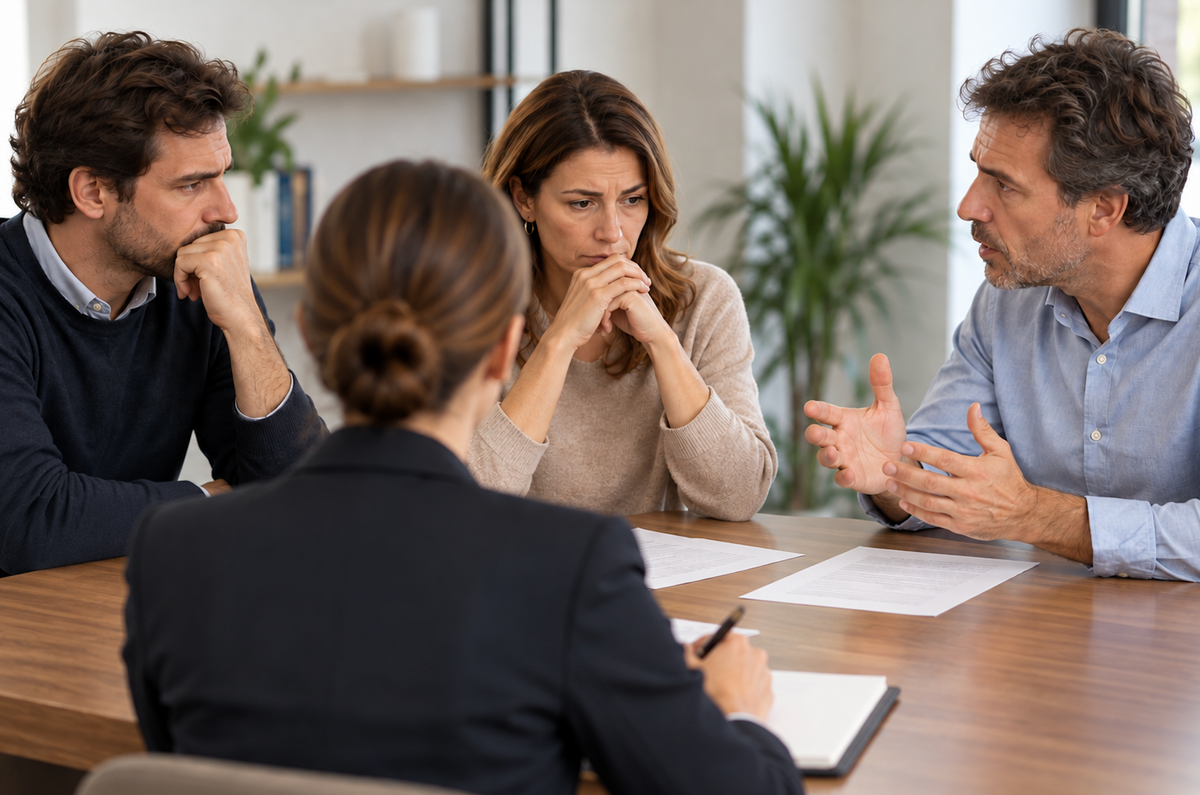 ¿Qué hacer cuando los hermanos no se ponen de acuerdo sobre una herencia?
